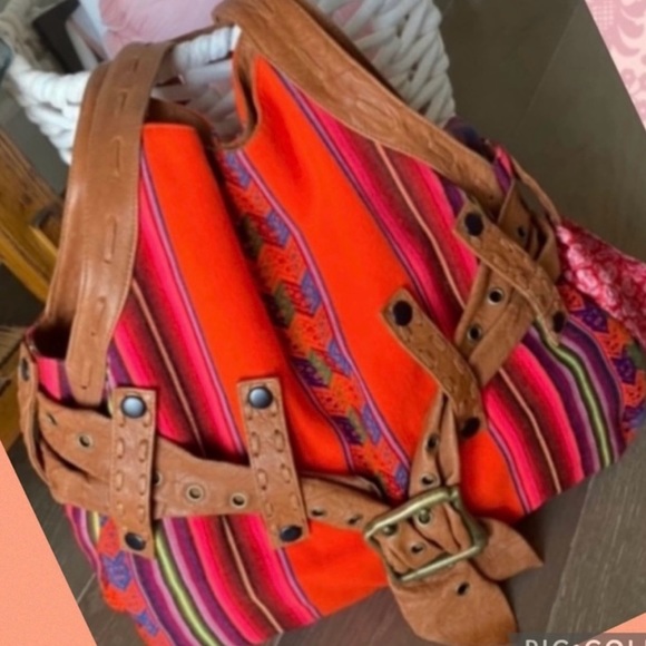 Anat Marin bohemian hippie shoulder hobo bag - Picture 11 of 16